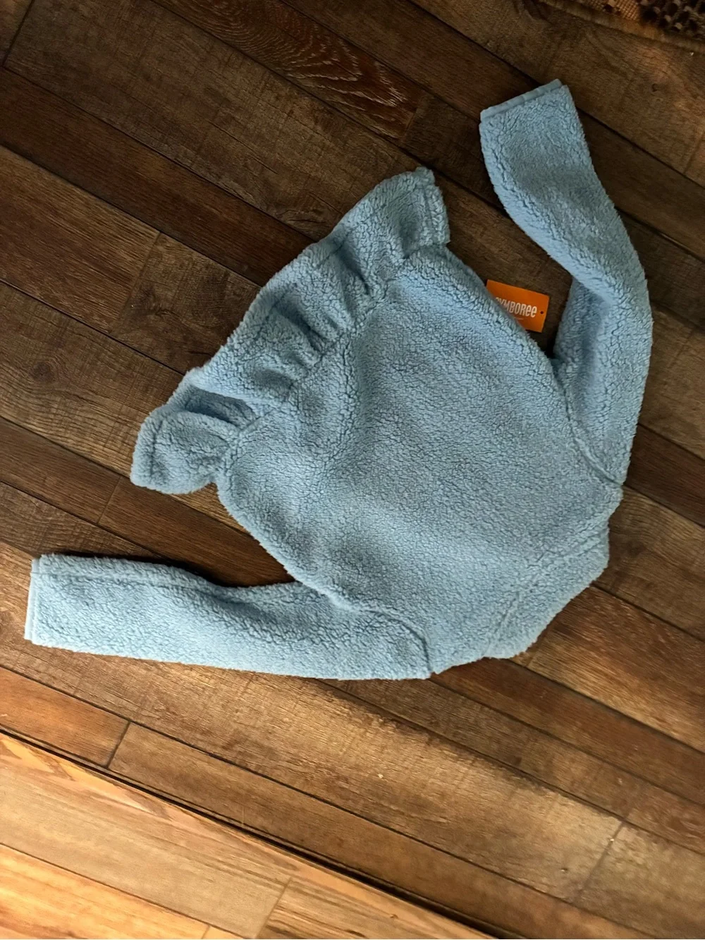 Gymboree Light Blue Sherpa Pullover sz 6 nwt